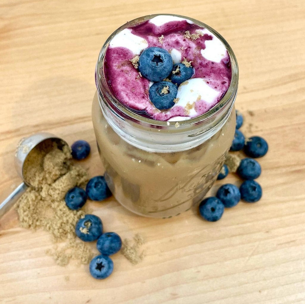 Brown Sugar Blueberry Latte